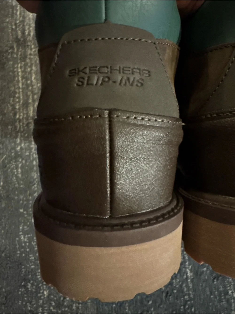 Skechers / John Deere Men's Sergeants Slip-Ins Chocolate Work Boots Size 10 US